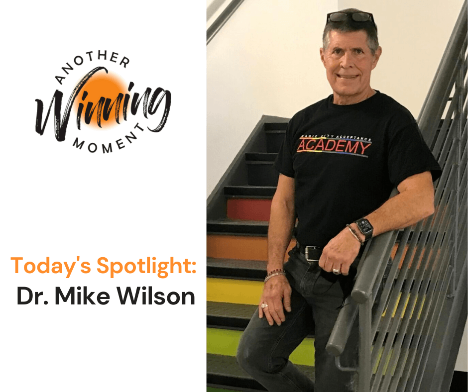 Dr. Mike Wilson on steps